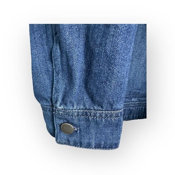 J Jill denim  Button-Down long sleeve Jean Jacket Size Small front pockets - Picture 4 of 7